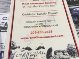 Charcoal Chef menu