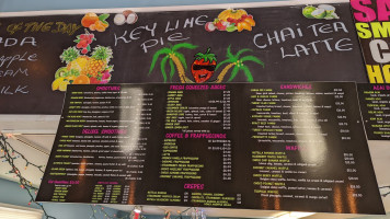 Southernmost Smoothie Shop menu