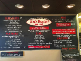 Moe's Original Bbq menu