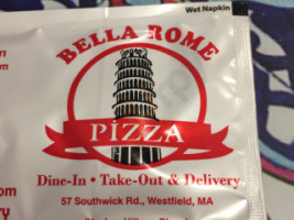 Bella Roma Pizza menu