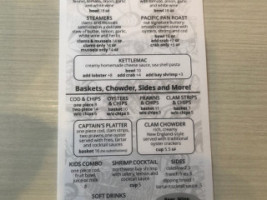 Kettlefish menu