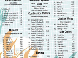 Sebastian Seafood menu