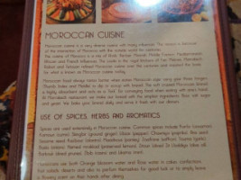 El Morocco menu