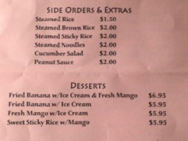 Anchor Bay Thai Kitchen menu