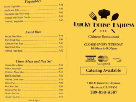 Lucky House Express menu