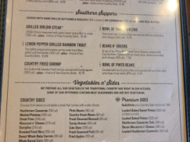 Cracker Barrel Old Country Store menu