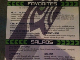 Sideline Sports menu