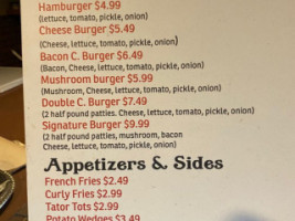 Lakeview Burger menu