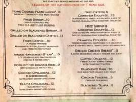 Cafe Acadiana menu