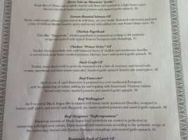 Royal Eagle menu