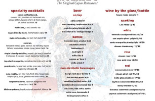 Mulate's The Original Cajun menu