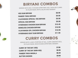 Bawarchi menu