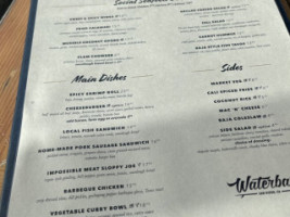 Waterbar menu