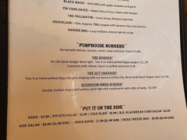 Steady Eddy's Pumphouse menu