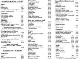 Deli At The Curtis Center menu