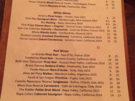 Wine Company menu