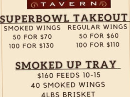 Tin Pan Alley Tavern menu