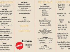 Kansas Coffee Ice Cream menu