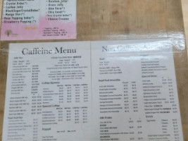 Nameless Tea And Coffee menu