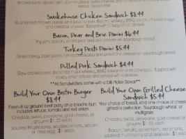 Grounds Bistro And Cafe menu