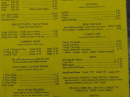 Collins Barbeque Smokehouse menu