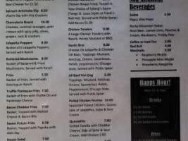 Colorado Cork Keg menu