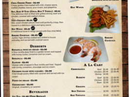 La Fiesta Grill menu