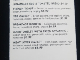 Castaway Cafe menu