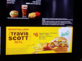 Mcdonald's menu