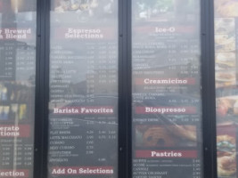 Minuti Coffee menu