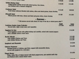 Cafe Jojo menu