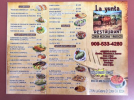 La Yunta Mexican Food And Seafood menu