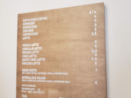 Milka Coffee Roasters menu