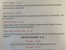 The Twisted Goose menu