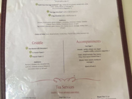 Tea Room Miami menu