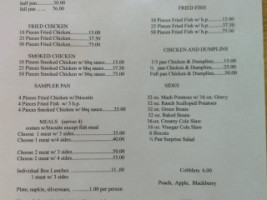 Re And Sandy's Catering Co. menu