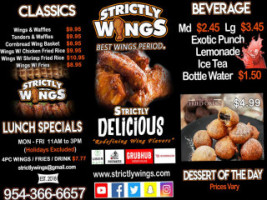 Strictly Wings food