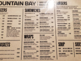 Mountain Bay Bar Grill menu