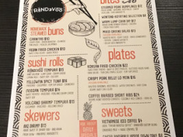 Randevoo menu