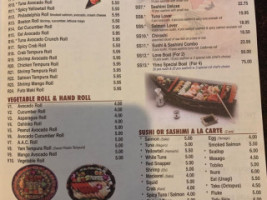 Yimo Sushi Hibachi menu