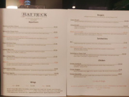 Hat Trick Sports Bar And Grille menu