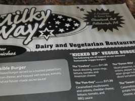 Milky Way Cleveland menu