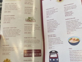 Indochine Express menu