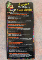 Burrito Brother Mexican Rest menu