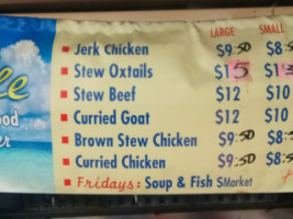 Sunny Isle Jamaican Caribbean menu