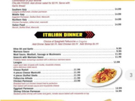 Ricco's Pizza menu