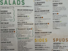 Mcalister's Deli menu