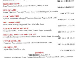 Toscana Thin Crust Pizza Italian Specialties menu