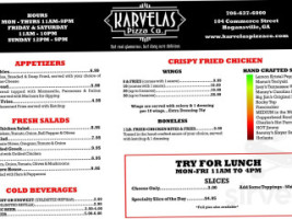 Karvelas Pizza Co. Newnan menu