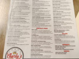 Charly's Pizza menu